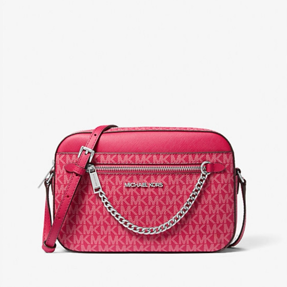 Michael Kors Red Logo Crossbody Bag